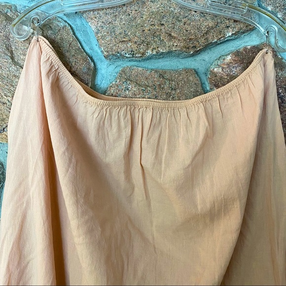 Plus size light cotton blend maxi skirt. - Picture 3 of 5